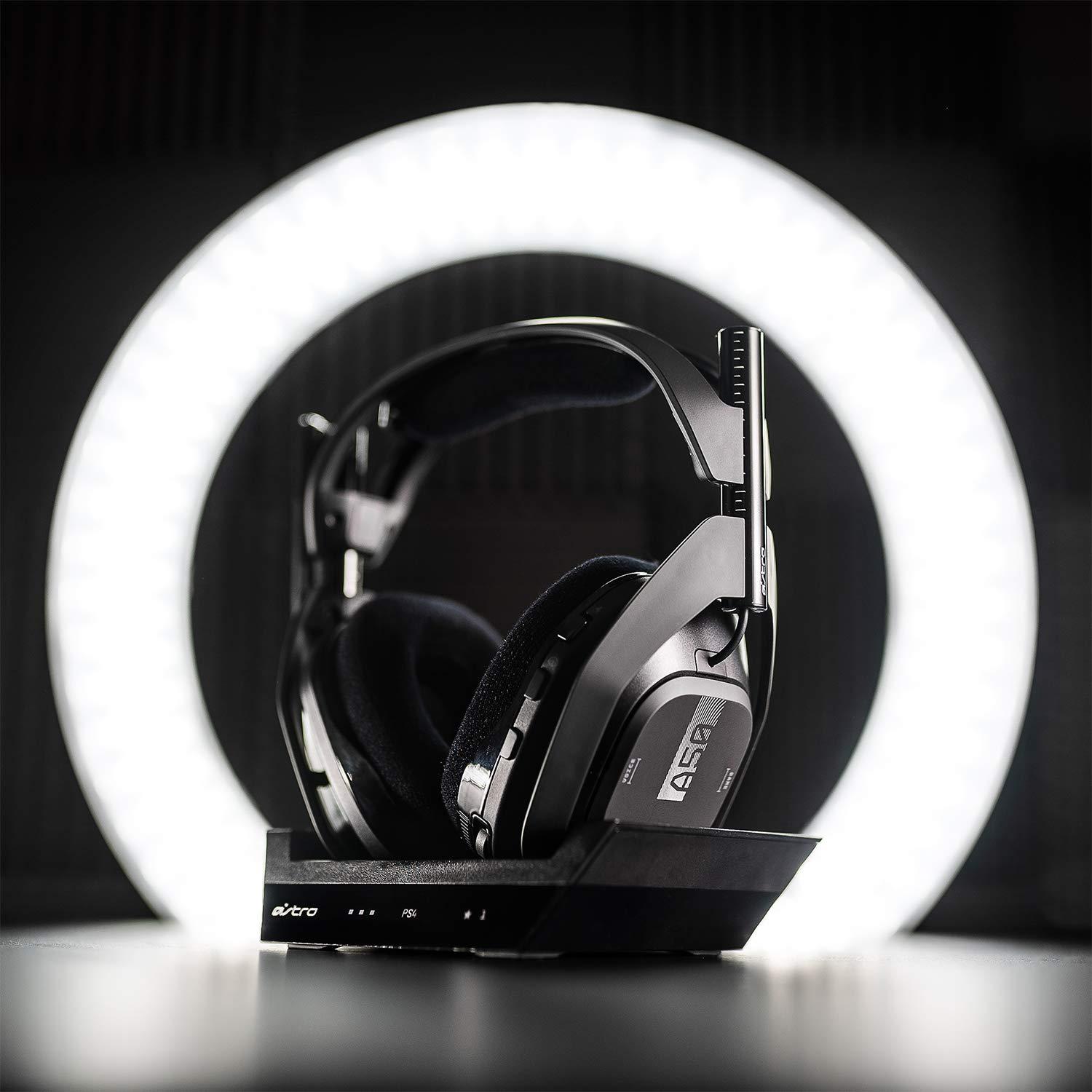 imageASTRO Gaming A50 Wireless Headset  Base Station Gen 4  Compatible With PS5 PS4 PC Mac  BlackSilverPlayStation 5  PlayStation 4  PC