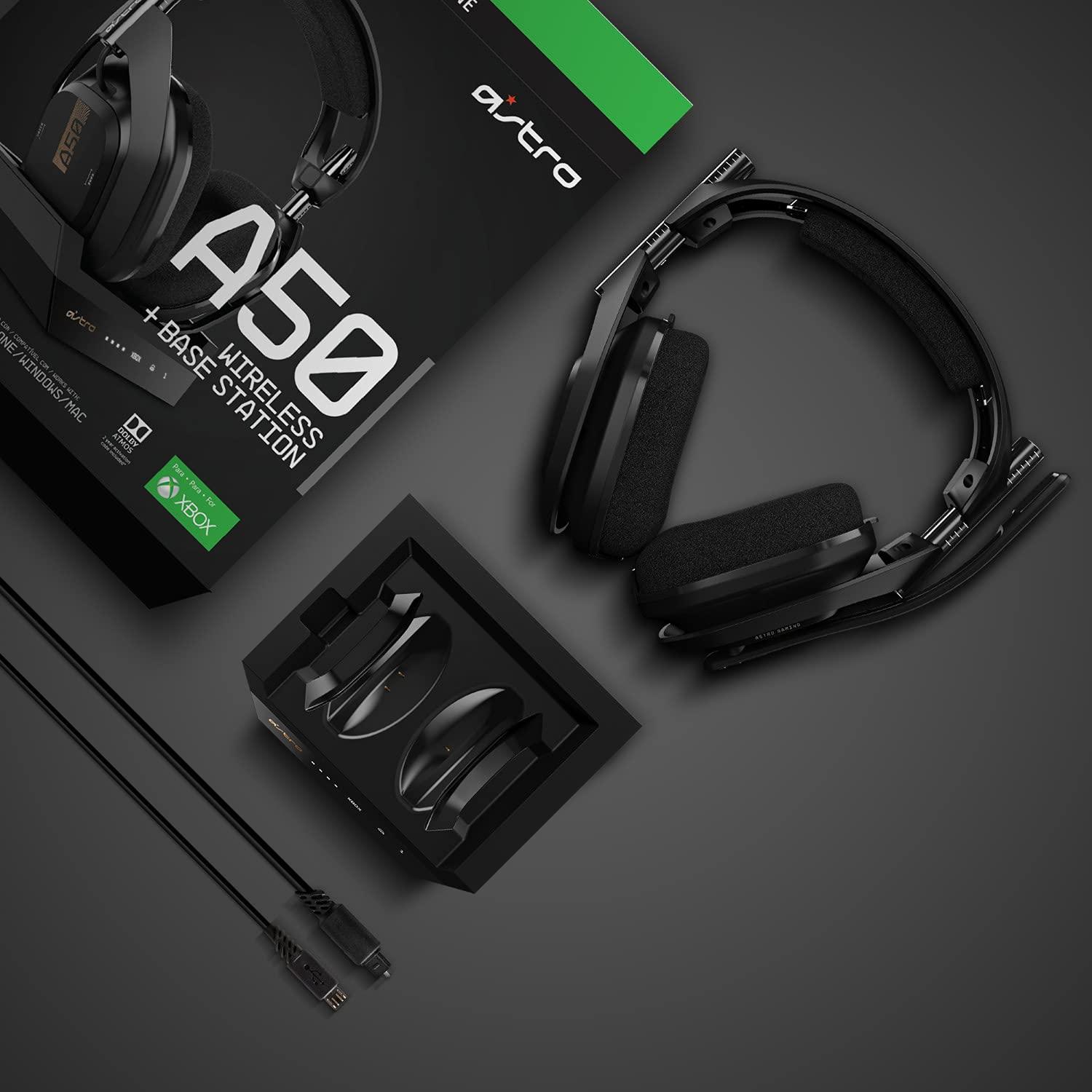 imageASTRO Gaming A50 Wireless Headset  Base Station Gen 4  Compatible With PS5 PS4 PC Mac  BlackSilverXbox Series XS  Xbox One  PC
