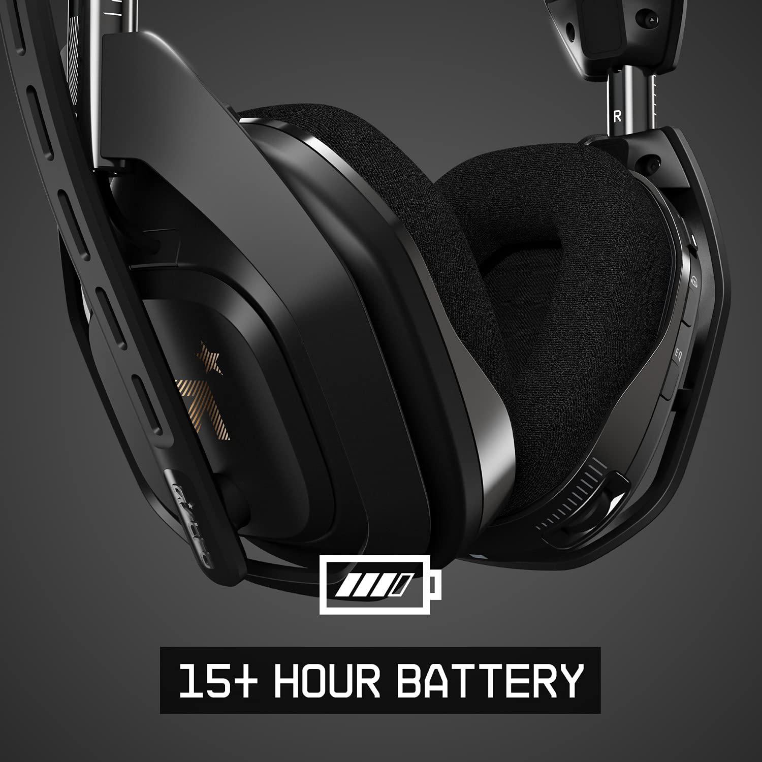 imageASTRO Gaming A50 Wireless Headset  Base Station Gen 4  Compatible With PS5 PS4 PC Mac  BlackSilverXbox Series XS  Xbox One  PC