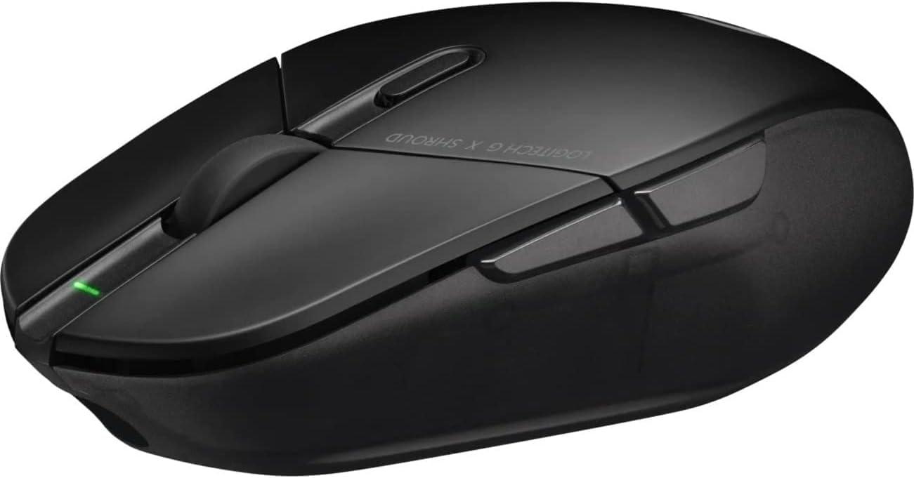 imageLogitech G303 Shroud Edition Wireless Gaming Mouse  LIGHTSPEED HERO 25K  25600 DPI  75 grams  5buttons  PC  BlackG303 Shroud Edition