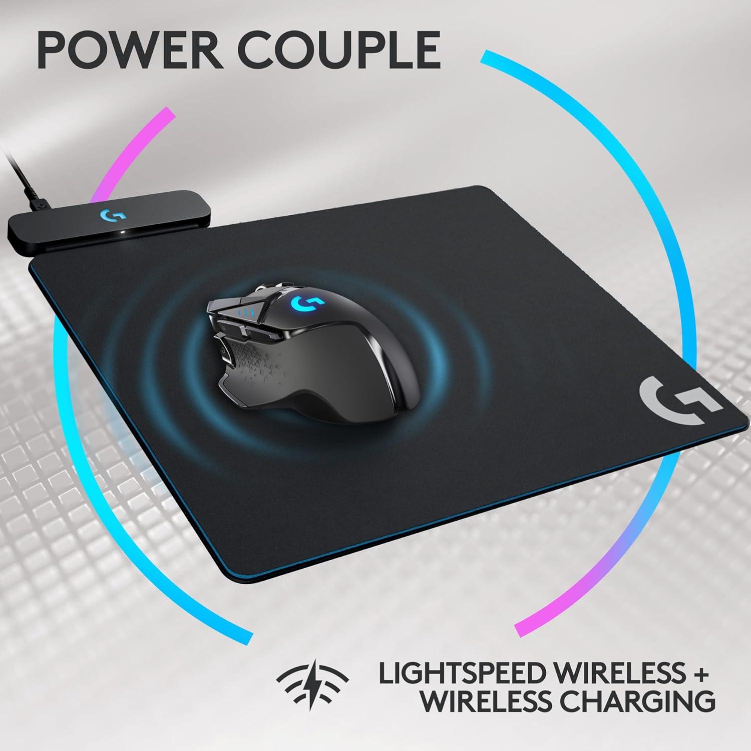 imageLogitech G502 Lightspeed Wireless RGB Gaming Mouse and POWERPLAY Charging System  Optical Mouse 25K DPI  Charging Pad for PCLaptopsBlack