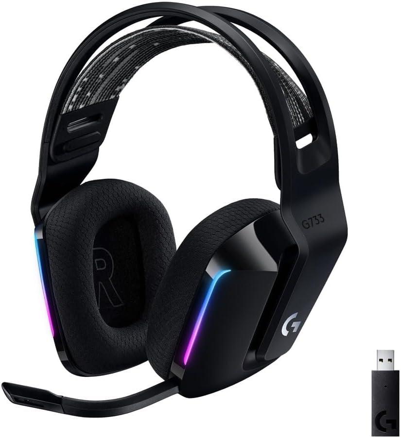 imageLogitech G733 Lightspeed Wireless Gaming Headset Yeti GX Dynamic RGB Gaming Microphone with LIGHTSYNC USB  BlackBlack