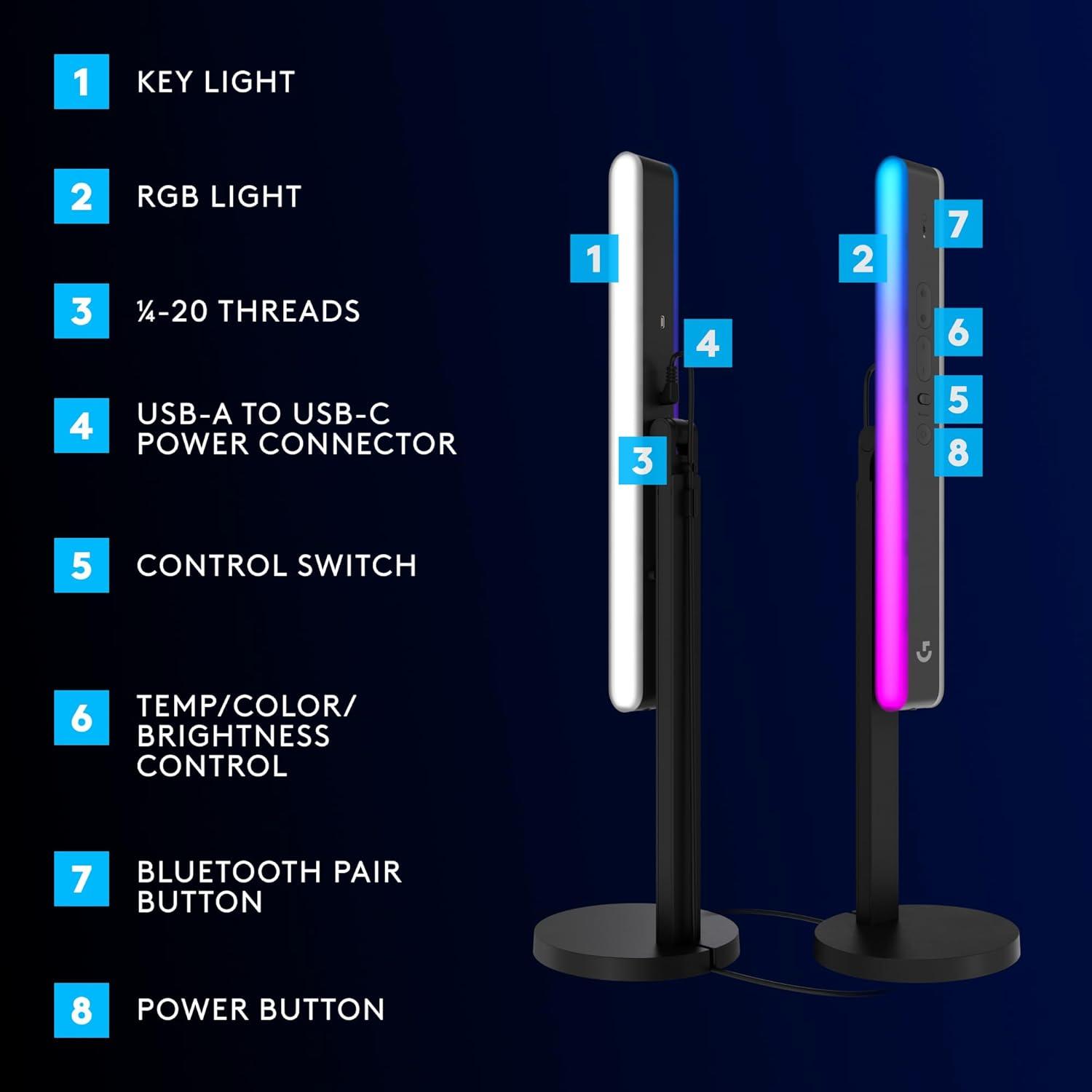 imageLogitech G733 Lightspeed Wireless Gaming Headset Yeti GX Dynamic RGB Gaming Microphone with LIGHTSYNC USB  BlackBlue