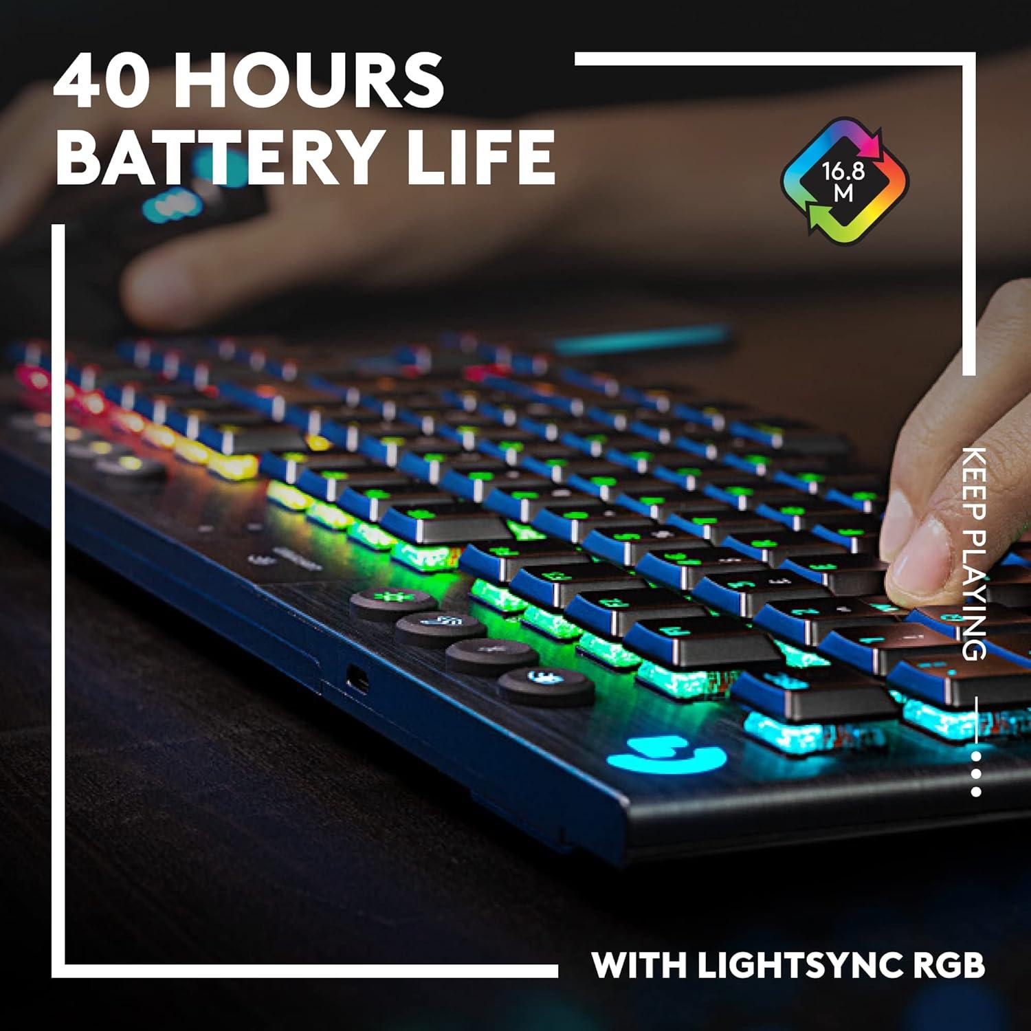 imageLogitech G915 TKL Tenkeyless Lightspeed Wireless RGB Mechanical Gaming Keyboard  Logitech G502 Lightspeed Wireless Gaming Mouse