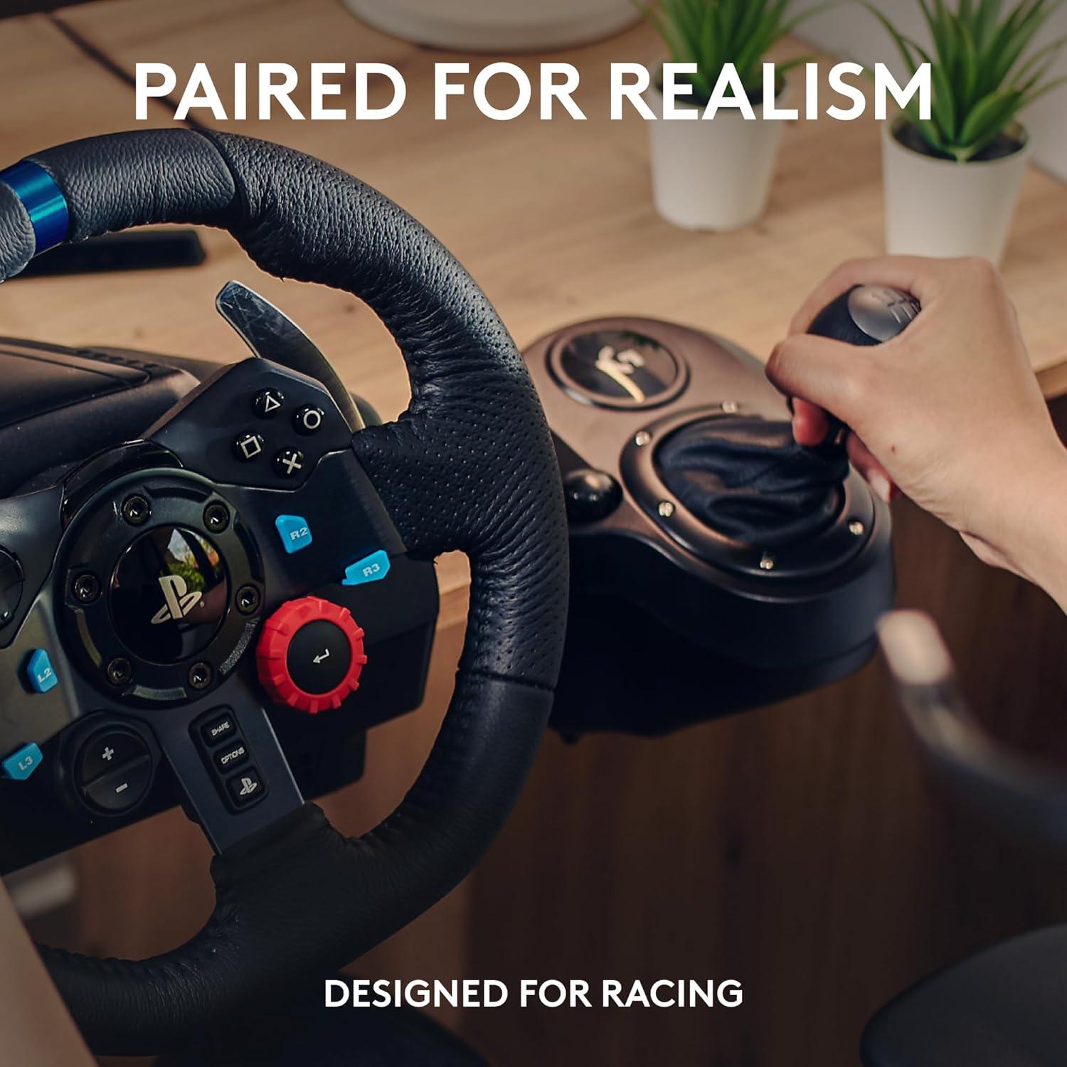 imageLogitech G920 Driving Force Racing Wheel  Floor Pedals  Driving Force Shifter  A20 Wireless Gaming Headset Bundle  Xbox XSXbox OnePCPS5  PS4  PCMac