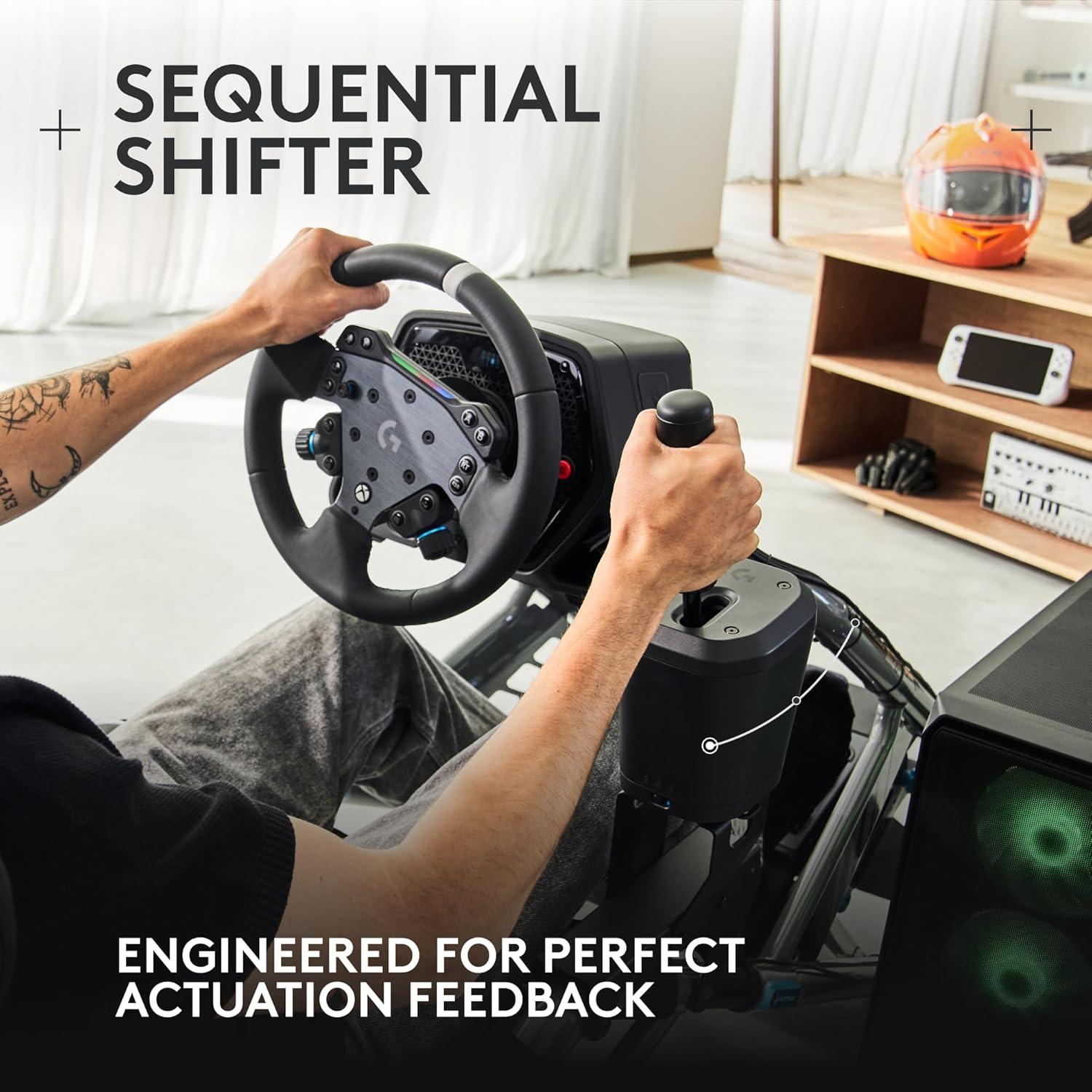 imageLogitech G923 Racing Wheel and Pedals TRUEFORCE Force Feedback  Logitech G Driving Force Shifter  Real Leather For PS5 PS4 PC Mac  BlackXboxPC