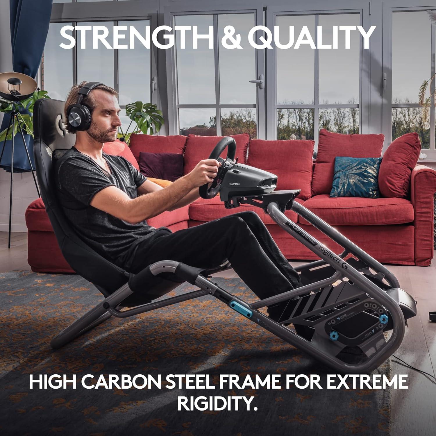 imagePLAYSEAT Trophy  Logitech G Edition Sim Racing Cockpit  Fully Adjustable  Direct Drive Support  Lightweight ampamp Robust  Absolute Comfort ActiFit