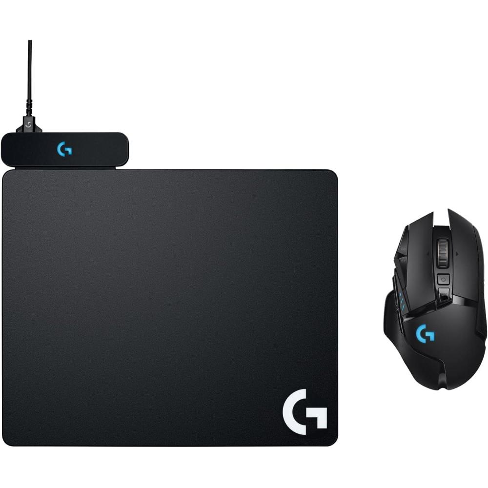 imageLogitech G502 Lightspeed Wireless RGB Gaming Mouse and POWERPLAY Charging System  Optical Mouse 25K DPI  Charging Pad for PCLaptopsBlack