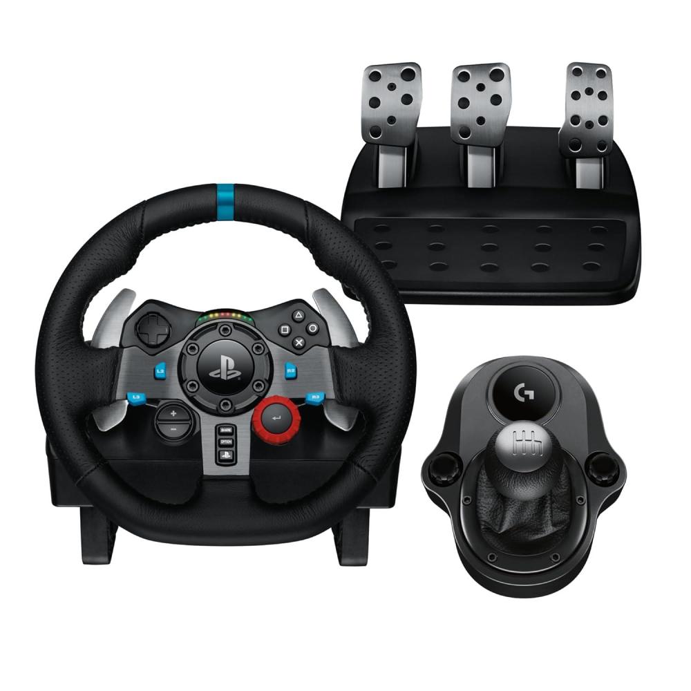 imageLogitech G920 Driving Force Racing Wheel  Floor Pedals  Driving Force Shifter  A20 Wireless Gaming Headset Bundle  Xbox XSXbox OnePCPS5  PS4  PCMac