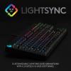 imageLogitech G PRO Mechanical Gaming Keyboard Ultra Portable Tenkeyless Design Detachable Micro USB Cable 168 Million Color LIGHTSYNC RGB Backlit Keys