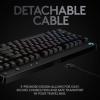 imageLogitech G PRO Mechanical Gaming Keyboard Ultra Portable Tenkeyless Design Detachable Micro USB Cable 168 Million Color LIGHTSYNC RGB Backlit Keys