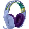 imageLogitech G733 Lightspeed Wireless Gaming Headset with Suspension Headband LIGHTSYNC RGB Blue VOCE mic Technology and PROG Audio Drivers Lightweight 29 Hour Battery Life 20m Range  BlackLilac