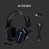 imageLogitech G733 Lightspeed Wireless Gaming Headset with Suspension Headband LIGHTSYNC RGB Blue VOCE mic Technology and PROG Audio Drivers Lightweight 29 Hour Battery Life 20m Range  BlackBlack