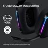 imageLogitech G733 Lightspeed Wireless Gaming Headset with Suspension Headband LIGHTSYNC RGB Blue VOCE mic Technology and PROG Audio Drivers Lightweight 29 Hour Battery Life 20m Range  BlackBlack