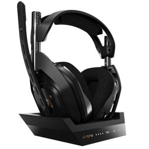 imageASTRO Gaming A50 Wireless Headset  Base Station Gen 4  Compatible With PS5 PS4 PC Mac  BlackSilverXbox Series XS  Xbox One  PC