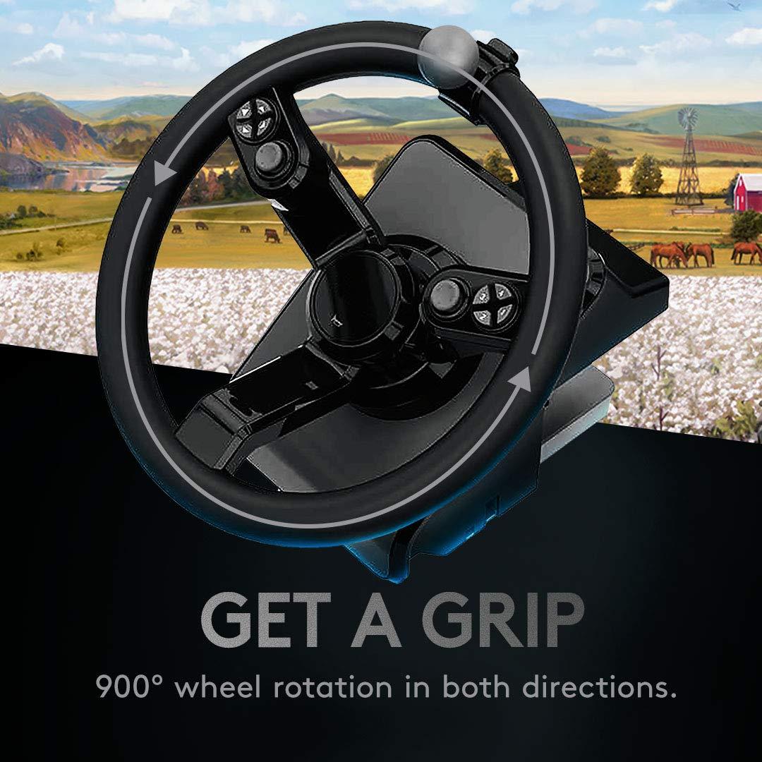 imageLogitech G Farm Simulator Heavy Equipment Bundle 2nd Generation Steering Wheel Controller for Farm Simulation 2025 and Previous Versions Wheel Pedals Vehicle Side Panel Control Deck for PCComplete Bundle