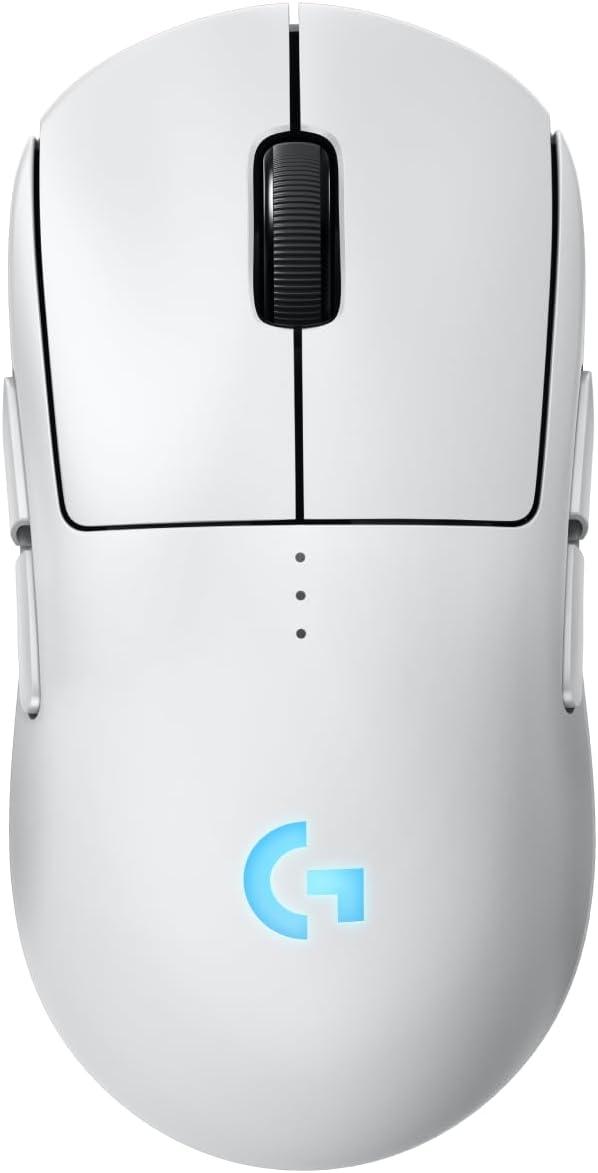 imageLogitech G PRO 2 Lightspeed Wireless Gaming Mouse Right or LeftHanded Mouse with up to 4 Customizable and Switchable Magnetic Side Buttons 44K DPI Sensor USBC Charging for PCMac  WhiteWhite