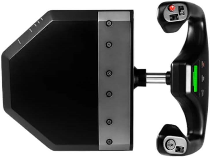 imageLogitech G PRO Flight Yoke System Professional Simulation Yoke and Throttle Quadrant 3 Modes 75 Programmable Controls Configurable Throttle Knobs Steel Shaft USB PC  Black