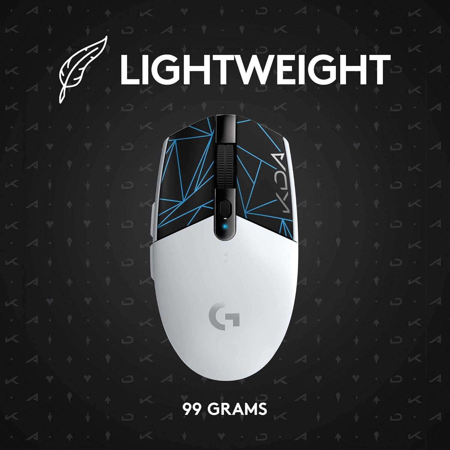 imageLogitech G305 KDA Lightspeed Wireless Gaming Mouse Mint 99g 12000 DPI 6 Programmable Buttons 250h Battery Life OnBoard Memory Compatible with PCMac