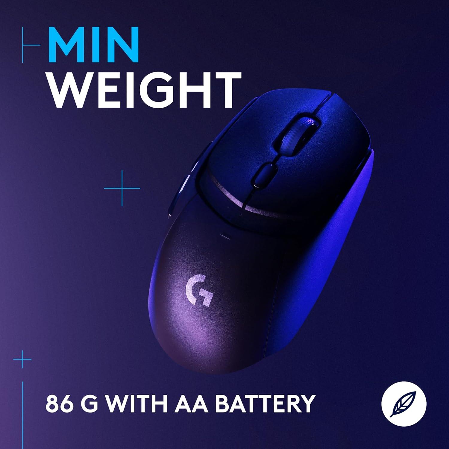 imageLogitech G309 Lightspeed Wireless Gaming Mouse Lightweight LIGHTFORCE Hybrid Switches Hero 25K Sensor 86g ampamp 300 hr Battery Life with AA Battery 6 Programmable Buttons PC ampamp Mac  BlackBlack