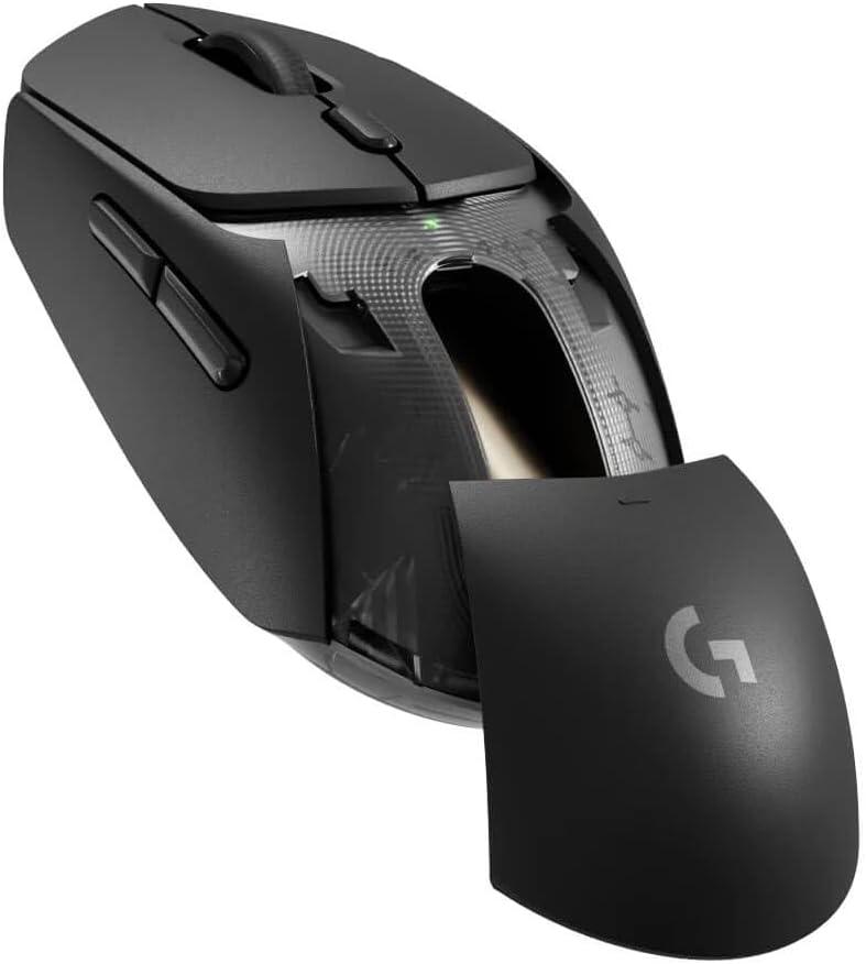 imageLogitech G309 Lightspeed Wireless Gaming Mouse Lightweight LIGHTFORCE Hybrid Switches Hero 25K Sensor 86g ampamp 300 hr Battery Life with AA Battery 6 Programmable Buttons PC ampamp Mac  BlackBlack