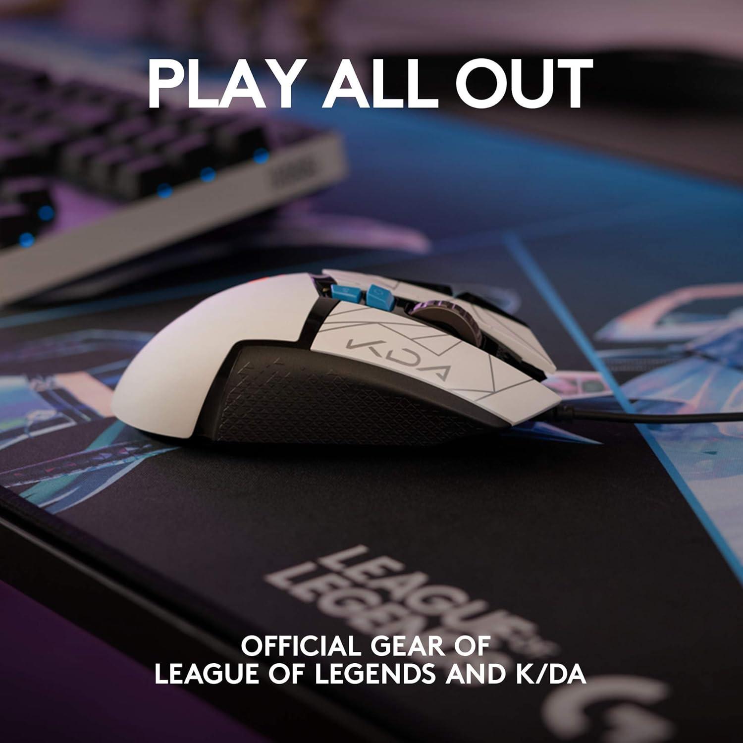 imageLogitech G502 Hero KDA High Performance Gaming Mouse  Hero 25K Sensor 168 Million Color LIGHTSYNC RGB 11 Programmable Buttons OnBoard Memory  Official League of Legends KDA Gaming Gear