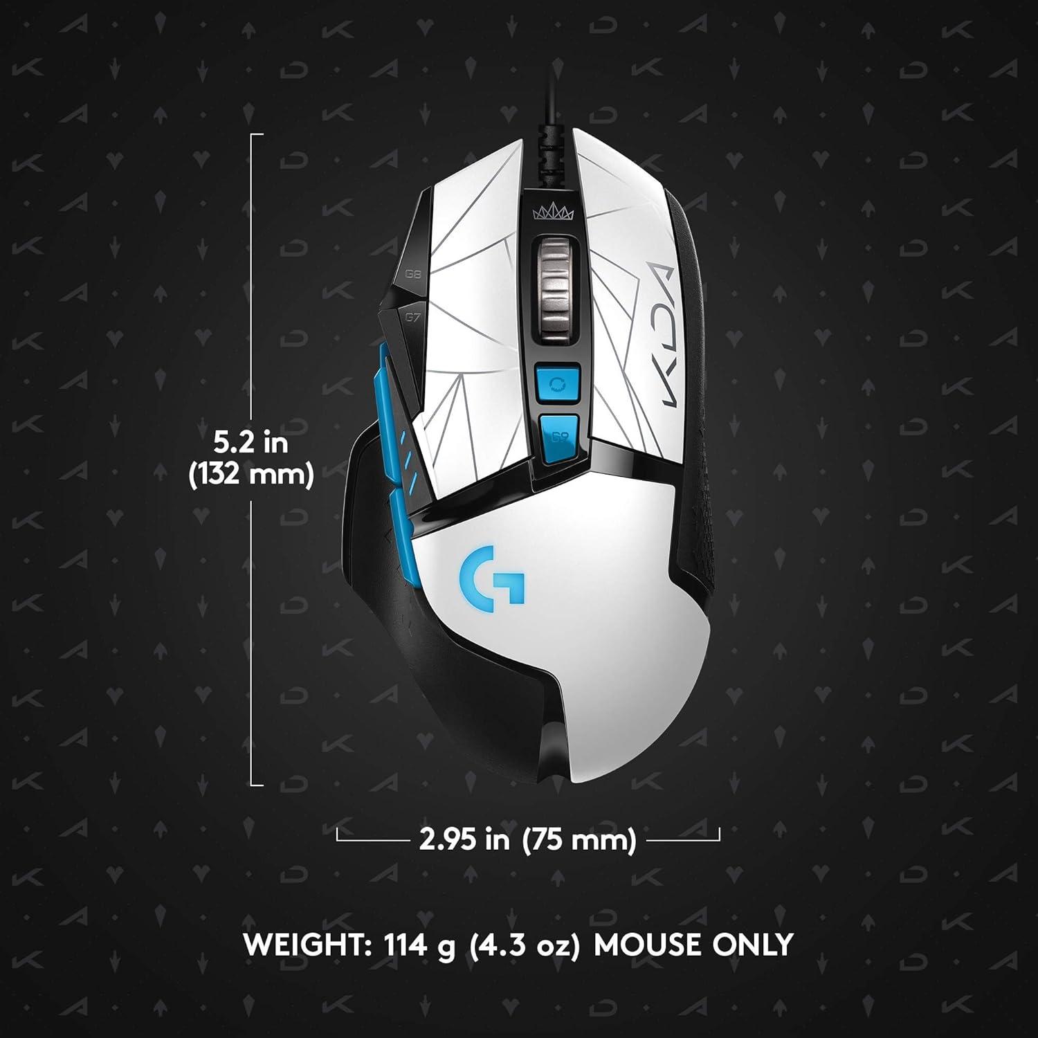 imageLogitech G502 Hero KDA High Performance Gaming Mouse  Hero 25K Sensor 168 Million Color LIGHTSYNC RGB 11 Programmable Buttons OnBoard Memory  Official League of Legends KDA Gaming Gear
