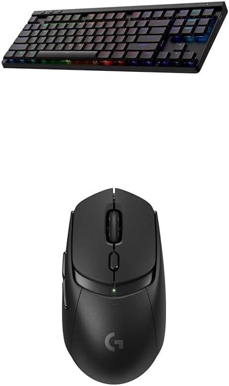 imageLogitech G515 Lightspeed TKL Low Profile Wireless Gaming Keyboard LIGHTSYNC RGB Thin Tenkeyless Design DoubleShot PBT Keycaps Linear Red Mechanical Switches  BlackBlack