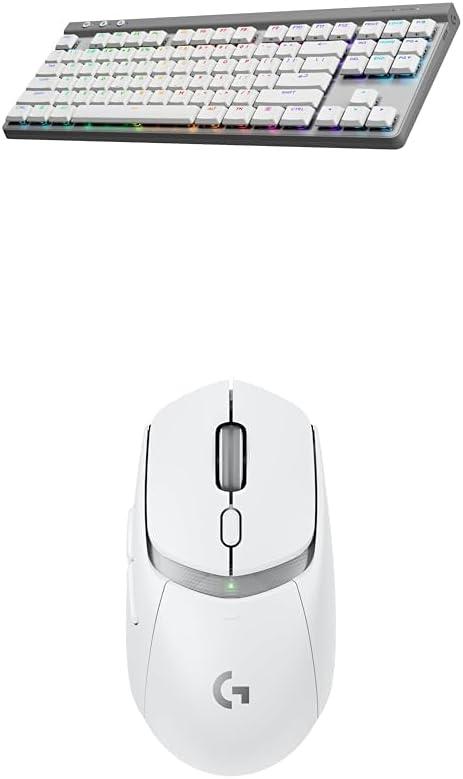 imageLogitech G515 Lightspeed TKL Low Profile Wireless Gaming Keyboard LIGHTSYNC RGB Thin Tenkeyless Design DoubleShot PBT Keycaps Linear Red Mechanical Switches  BlackWhite