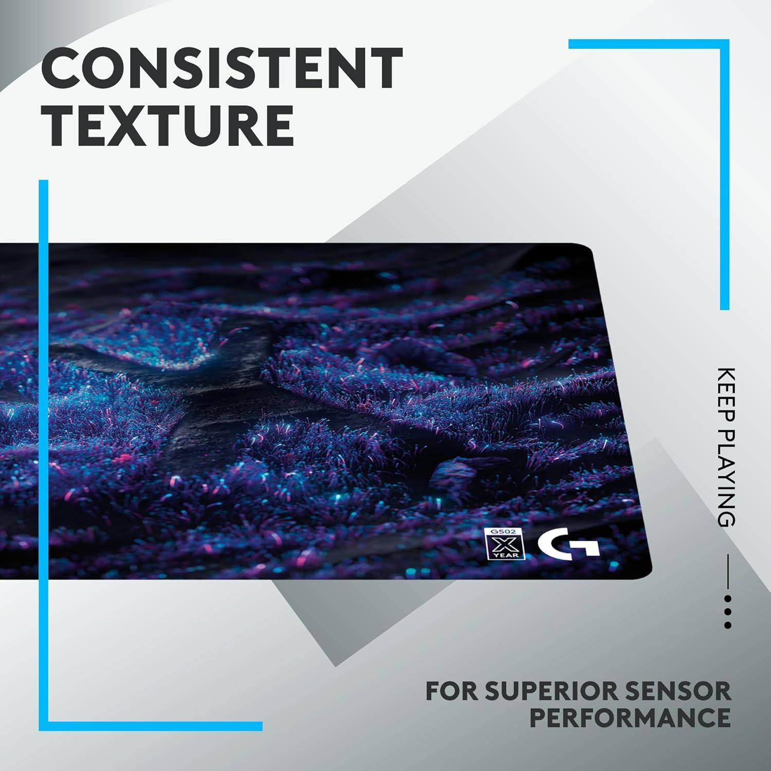 imageLogitech G640 SE Large Cloth Gaming Mouse Pad Optimized for Gaming Sensors Moderate Surface Friction NonSlip Mouse Mat  10th Anniversary10th Anniversary Edition