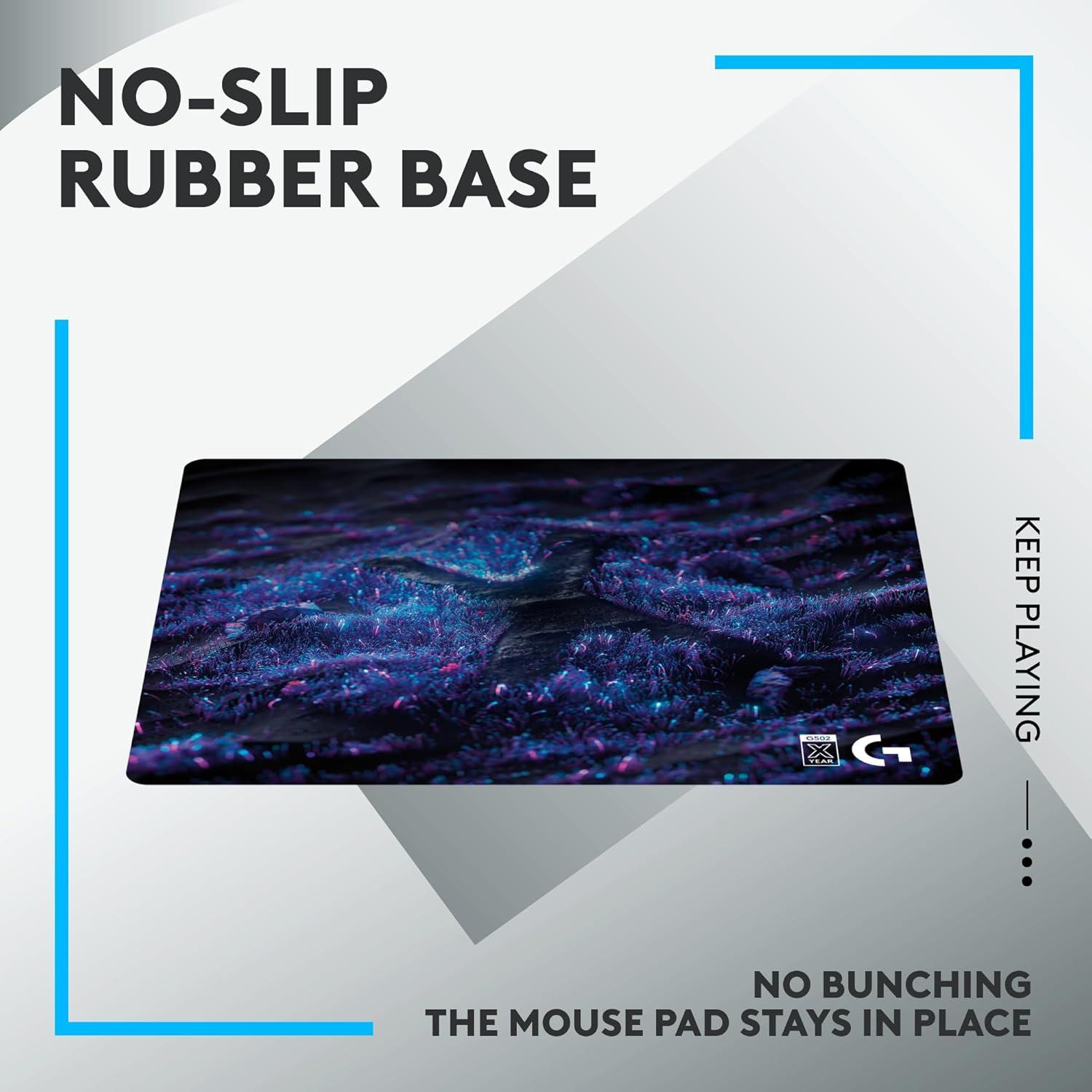 imageLogitech G640 SE Large Cloth Gaming Mouse Pad Optimized for Gaming Sensors Moderate Surface Friction NonSlip Mouse Mat  10th Anniversary10th Anniversary Edition