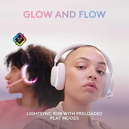 imageLogitech G735 Wireless Gaming Headset  Blue Yeti Premium USB Gaming Microphone Combo for Streaming with Exclusive Streamlabs Themes PCMac  White MistHeadset  Microphone