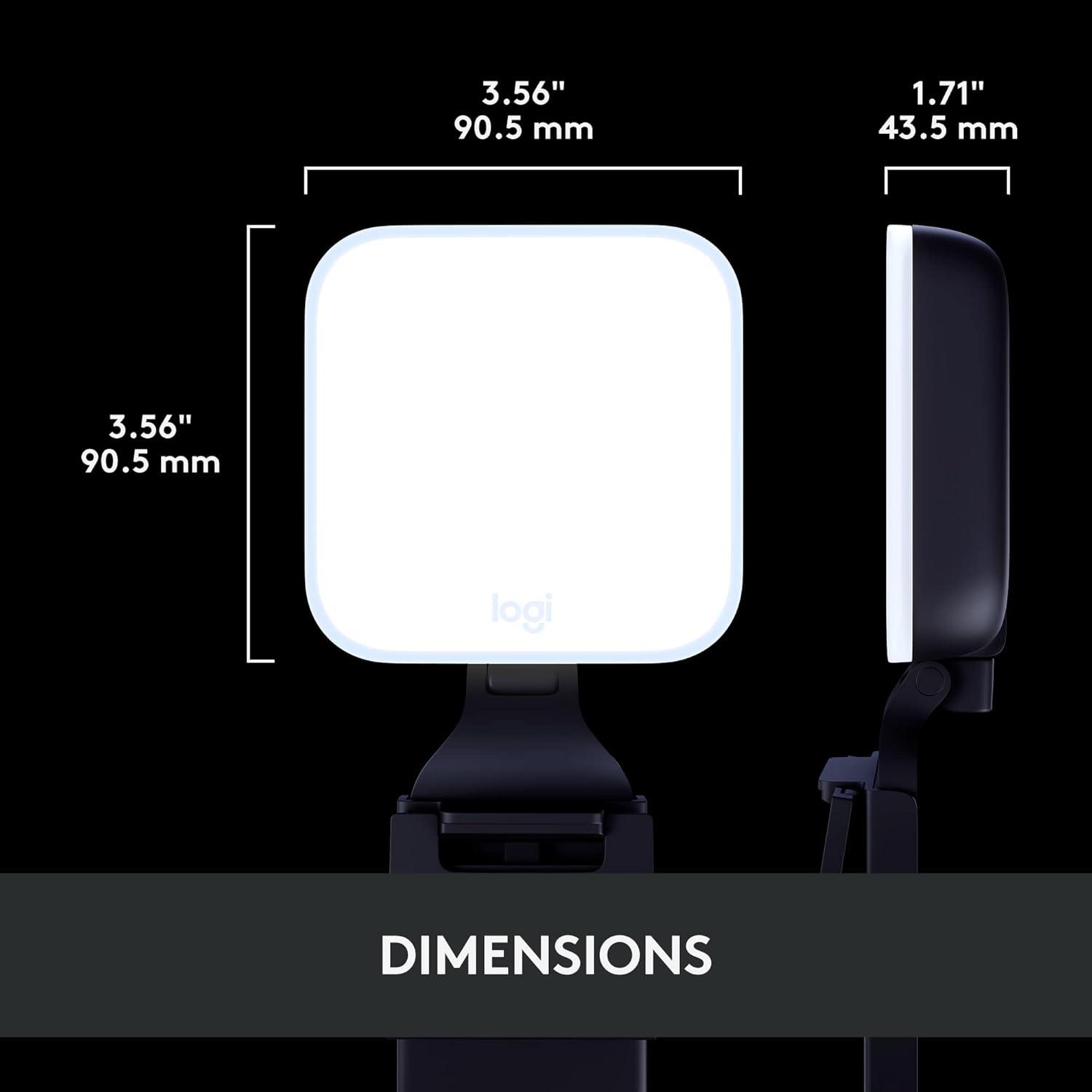 imageLogitech for Creators Litra Glow Premium LED Streaming Light with TrueSoft adjustable mount video lighting for recording streams PCMac  GraphiteLitra Glow