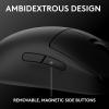 imageLogitech G PRO 2 Lightspeed Wireless Gaming Mouse Right or LeftHanded Mouse with up to 4 Customizable and Switchable Magnetic Side Buttons 44K DPI Sensor USBC Charging for PCMac  WhiteBlack