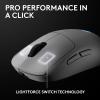 imageLogitech G PRO 2 Lightspeed Wireless Gaming Mouse Right or LeftHanded Mouse with up to 4 Customizable and Switchable Magnetic Side Buttons 44K DPI Sensor USBC Charging for PCMac  WhiteWhite