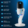 imageLogitech G Yeti GX Dynamic RGB Gaming Microphone Podcast Microphone with LIGHTSYNC Blue VOCE G HUB Control USB Plug and Play  WhiteWhite