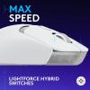 imageLogitech G309 Lightspeed Wireless Gaming Mouse Lightweight LIGHTFORCE Hybrid Switches Hero 25K Sensor 86g ampamp 300 hr Battery Life with AA Battery 6 Programmable Buttons PC ampamp Mac  BlackWhite