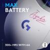 imageLogitech G309 Lightspeed Wireless Gaming Mouse Lightweight LIGHTFORCE Hybrid Switches Hero 25K Sensor 86g ampamp 300 hr Battery Life with AA Battery 6 Programmable Buttons PC ampamp Mac  BlackGenshin Impact Limited Edition