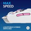 imageLogitech G309 Lightspeed Wireless Gaming Mouse Lightweight LIGHTFORCE Hybrid Switches Hero 25K Sensor 86g ampamp 300 hr Battery Life with AA Battery 6 Programmable Buttons PC ampamp Mac  BlackGenshin Impact Limited Edition