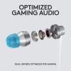 imageLogitech G333 Gaming Earphones with Dual Audio Drivers inline mic and Volume Control Compatible with PCPSXboxNintendoMobile with 35mm Aux or USBC Port  BlackWhite  Silver  Blue