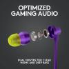 imageLogitech G333 Gaming Earphones with Dual Audio Drivers inline mic and Volume Control Compatible with PCPSXboxNintendoMobile with 35mm Aux or USBC Port  BlackPurple