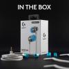 imageLogitech G333 Gaming Earphones with Dual Audio Drivers inline mic and Volume Control Compatible with PCPSXboxNintendoMobile with 35mm Aux or USBC Port  BlackWhite  Silver  Blue