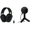 imageLogitech G435 LIGHTSPEED and Bluetooth Wireless Gaming Headset  Lightweight overear headphones builtin mics 18h battery compatible with Dolby Atmos PC Mobile  BlackBlack
