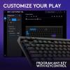 imageLogitech G515 Lightspeed TKL Low Profile Wireless Gaming Keyboard LIGHTSYNC RGB Thin Tenkeyless Design DoubleShot PBT Keycaps Linear Red Mechanical Switches  BlackBlack