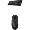 imageLogitech G515 Lightspeed TKL Low Profile Wireless Gaming Keyboard LIGHTSYNC RGB Thin Tenkeyless Design DoubleShot PBT Keycaps Linear Red Mechanical Switches  BlackBlack