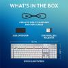 imageLogitech G915 X Lightspeed Wireless Mechanical Gaming Keyboard DoubleShot PBT Keycaps Fully Programmable Keys RGB Backlit MacPC Gaming Keyboards Aluminum Finish GL Clicky Switches BlackWhite