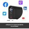 imageLogitech for Creators Mevo Start Wireless Live Streaming Camera 1080p HD Video Quality Intelligent App Control Stream via LTE or WiFi  Black1 Pack