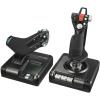 imageLogitech G Saitek X52 Pro Flight Control System Controller and Joystick Simulator LCD Display Illuminated Buttons 2xUSB PC  BlackSilver