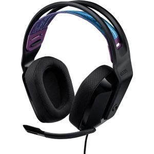 imageLogitech G335 Wired Gaming Headset with Flip to Mute Microphone 35mm Audio Jack Memory Foam Earpads Lightweight  BlackBlack