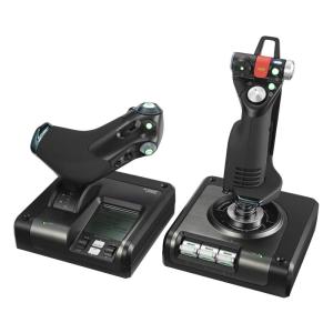 imageLogitech G X52 Pro USB Flight Control System  HOTAS Joystick and Throttle for Flight Simulators  LCD Display 3D Twist Rudder Programmable Commands USB 20  Compatible with Windows PCBrown Box Packaging